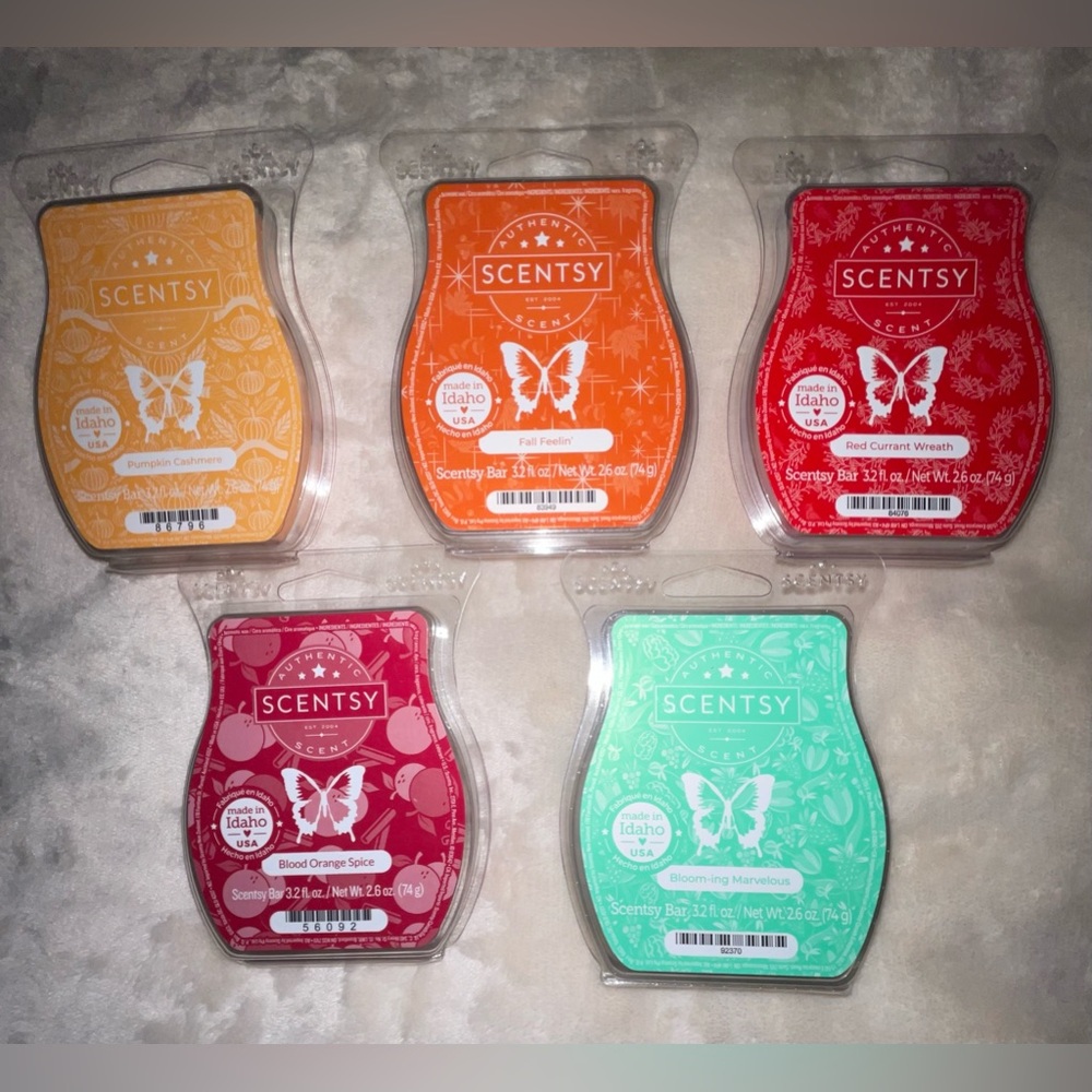 5 bar Scentsy wax bundle